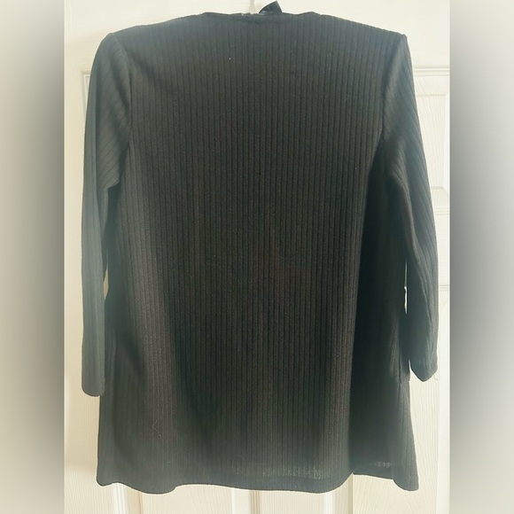 SHEIN Tween Girl Open Front Patch Pocket Rib-Knit Cardigan, 9Y, NWOT - Picture 6 of 6